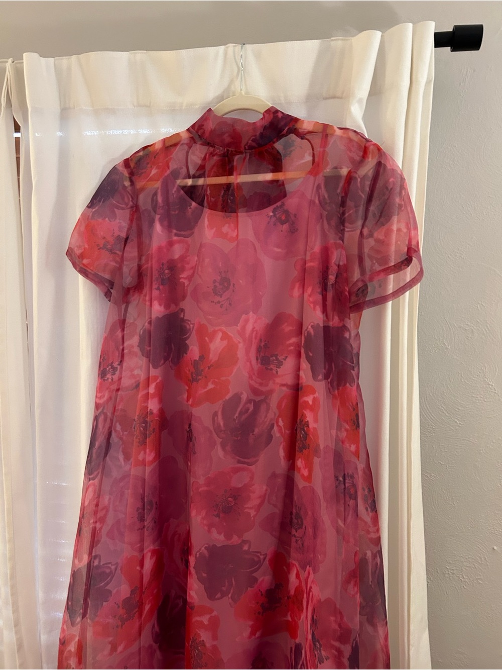 STAUD Calluna Dress | Magenta Painted Floral | XL | Excellent Condition - Picture 8 of 12